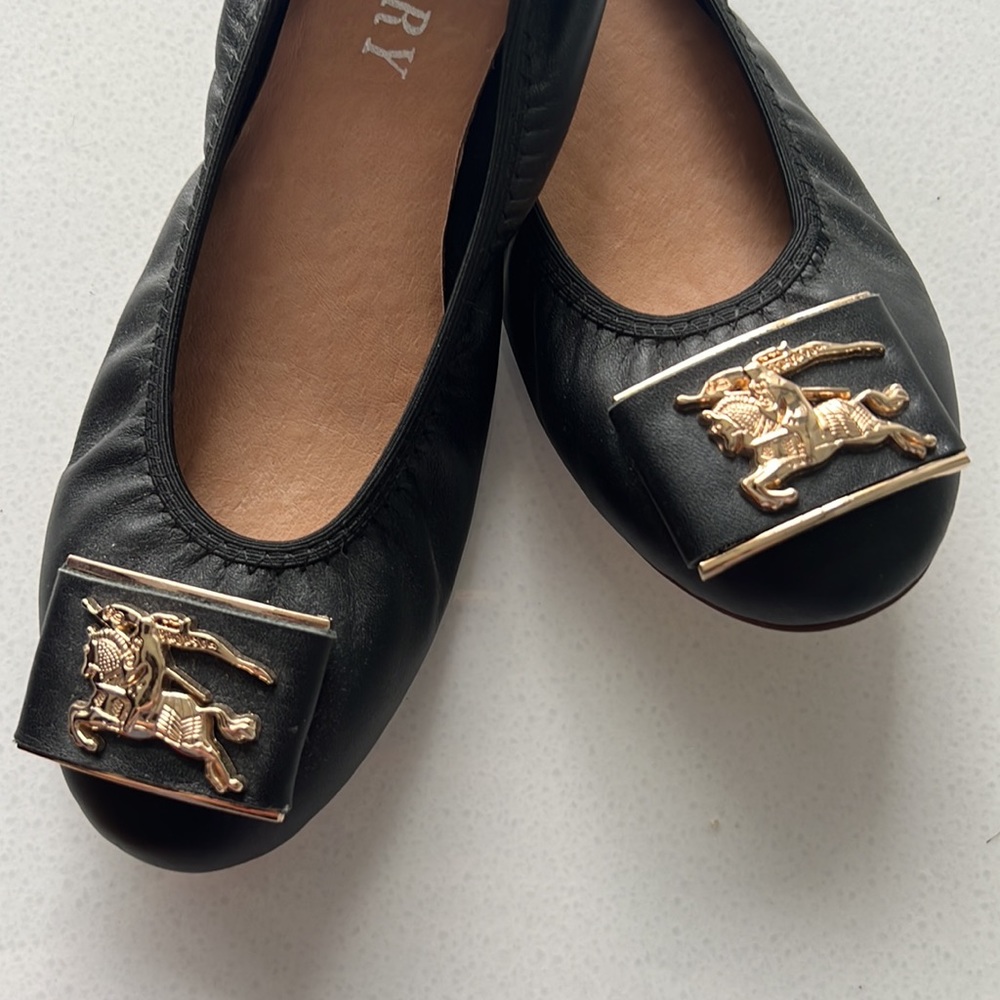 Burberry style ballerina flat shoes size 6 flats - Picture 5 of 5